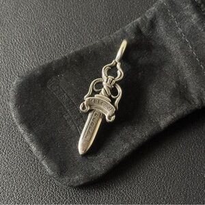 Chrome Hearts Double Dagger Silver Pendant 12.9g